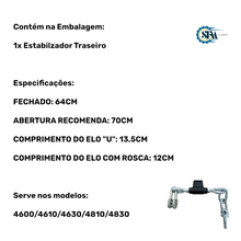 Carregar imagem no visualizador da galeria, Estabilizador traseiro com elo curto - D3NNA946T