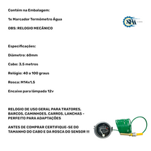 Carregar imagem no visualizador da galeria, 01165(cod12m) - MARCADOR AGUA 60MM 3,5 METROS