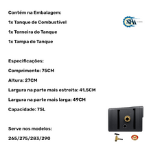 Carregar imagem no visualizador da galeria, Kit Tanque de combustível com torneira e tampa - 2800228 / 490353 e 3149550