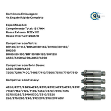 Carregar imagem no visualizador da galeria, 3772942 - ENGATE RAPIDO 22MM (4UN)