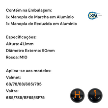 Carregar imagem no visualizador da galeria, Kit Manoplas de 3 Marchas e 2 Grupos - 81058500 e 81058600
