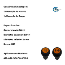 Carregar imagem no visualizador da galeria, Kit Manoplas 3 Marchas e Alta e Baixa - 6234502 e 6234505