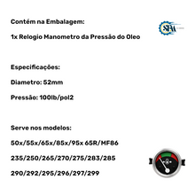 Carregar imagem no visualizador da galeria, Marcador de Pressão do Óleo - 3146053