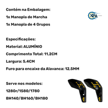 Carregar imagem no visualizador da galeria, Kit Manoplas 4 Marchas e 4 Grupos - 80414710 e 80637210