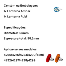 Carregar imagem no visualizador da galeria, Kit lanternas traseiras rubi e âmbar - 6233239 e 6233240
