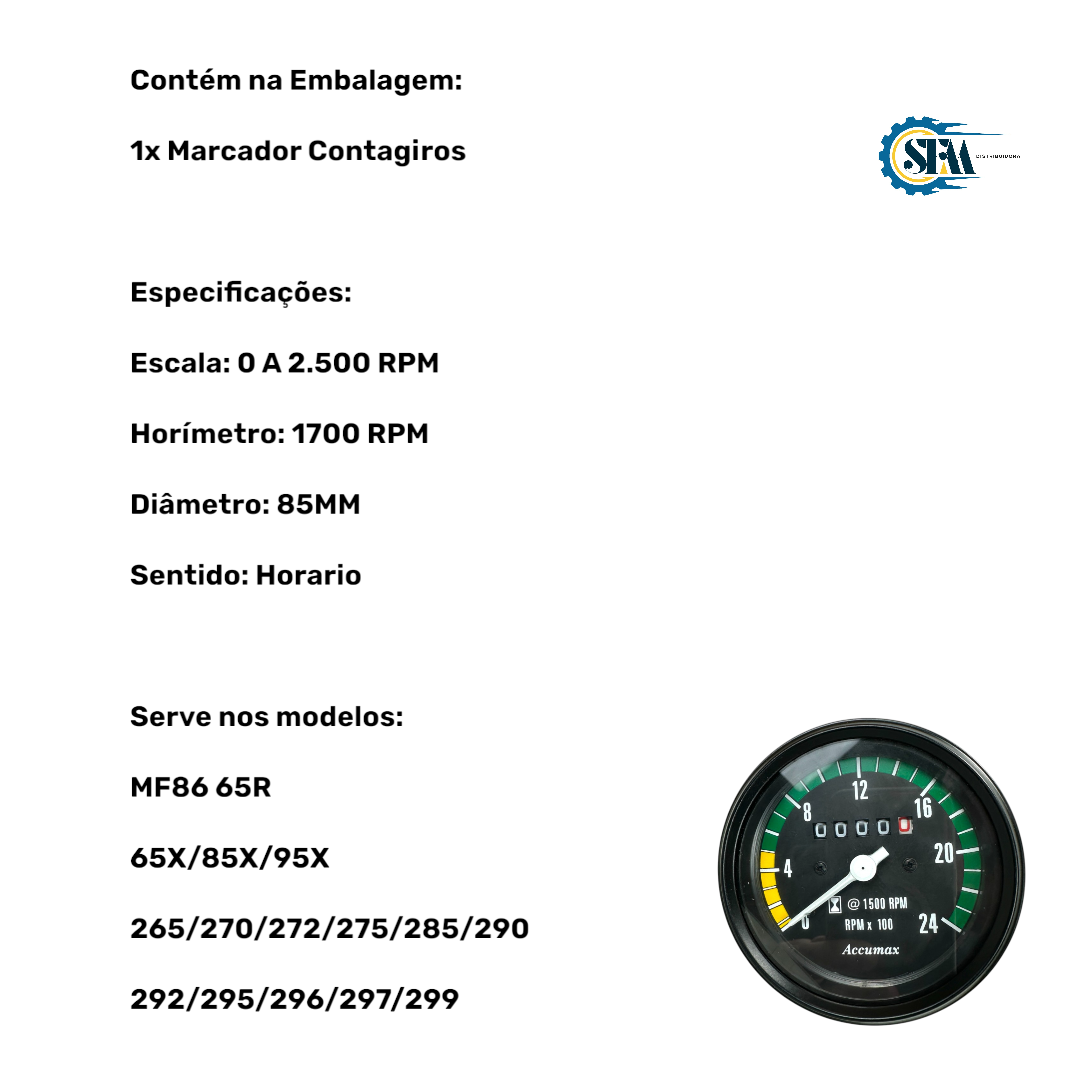 3146057 - MARCADOR CONTA GIRO HORARIO