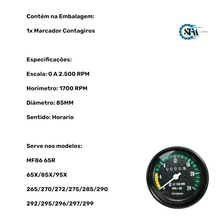 Carregar imagem no visualizador da galeria, 3146057 - MARCADOR CONTA GIRO HORARIO
