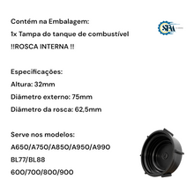 Carregar imagem no visualizador da galeria, Tampa do tanque de combustível - 627730
