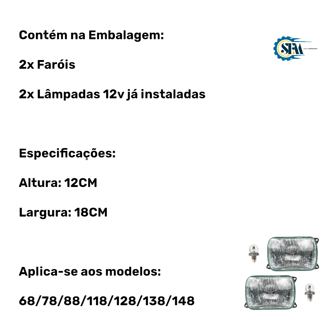 Kit Faroís com lâmpada - 230050