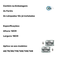 Carregar imagem no visualizador da galeria, Kit Faroís com lâmpada - 230050

