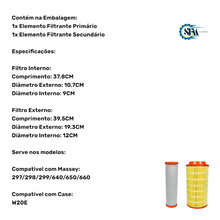 Carregar imagem no visualizador da galeria, 055129/DR2050 / 055130/DRI500 - ELEMENTO FILTRANTE COMPLETO
