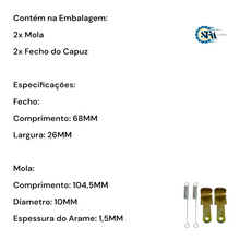 Carregar imagem no visualizador da galeria, Kit Fecho e Mola do Capo - 588220 e 588230
