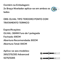 Carregar imagem no visualizador da galeria, Kit Braços Niveladores moderno - 049209
