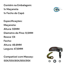 Carregar imagem no visualizador da galeria, Maçaneta e Trava do Capô 184779 e 182367
