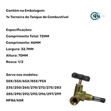 Carregar imagem no visualizador da galeria, 490353 - TORNEIRA DO TANQUE
