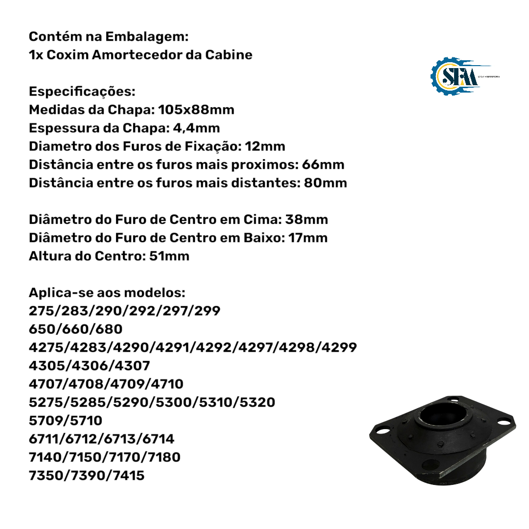 3712693 - COXIM AMORTECEDOR CABINE