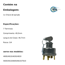Carregar imagem no visualizador da galeria, D5NN11N572B/A119 - CHAVE IGNIÇÃO
