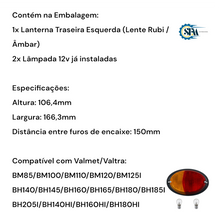 Carregar imagem no visualizador da galeria, Lanterna traseira lado esquerdo com lâmpadas - 85194101

