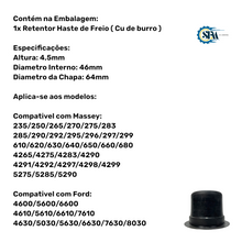 Carregar imagem no visualizador da galeria, 1860959 - RETENTOR HASTE DE FREIO
