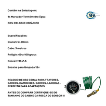 Carregar imagem no visualizador da galeria, 01125(cod12m) - MARCADOR AGUA 60MM 2 METROS
