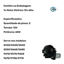 Carregar imagem no visualizador da galeria, GS30002 - MOTOR ELÉTRICO 12V 60W
