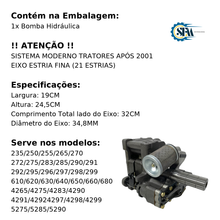 Carregar imagem no visualizador da galeria, Bomba Hidráulica com estrias finas 21 estrias - 1490361
