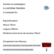 Carregar imagem no visualizador da galeria, Lanterna traseira  com lâmpada - 3410658
