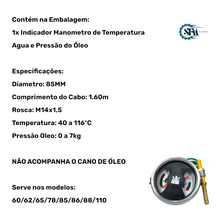 Carregar imagem no visualizador da galeria, Marcador da Temperatura de Agua e Pressão de Oleo - 213140
