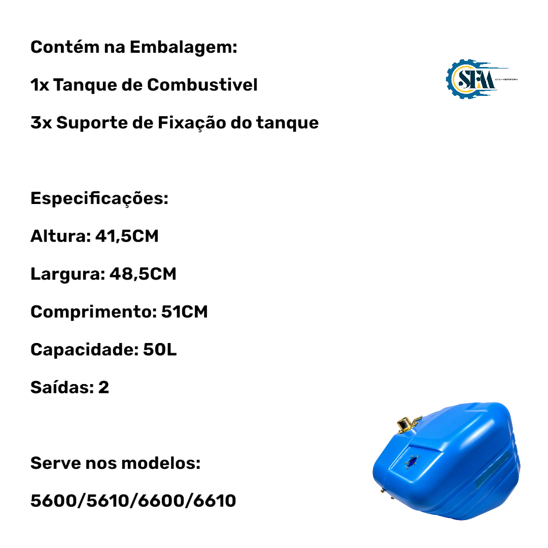 Tanque Combustivel Trator Ford 5600/5610/6600/6610