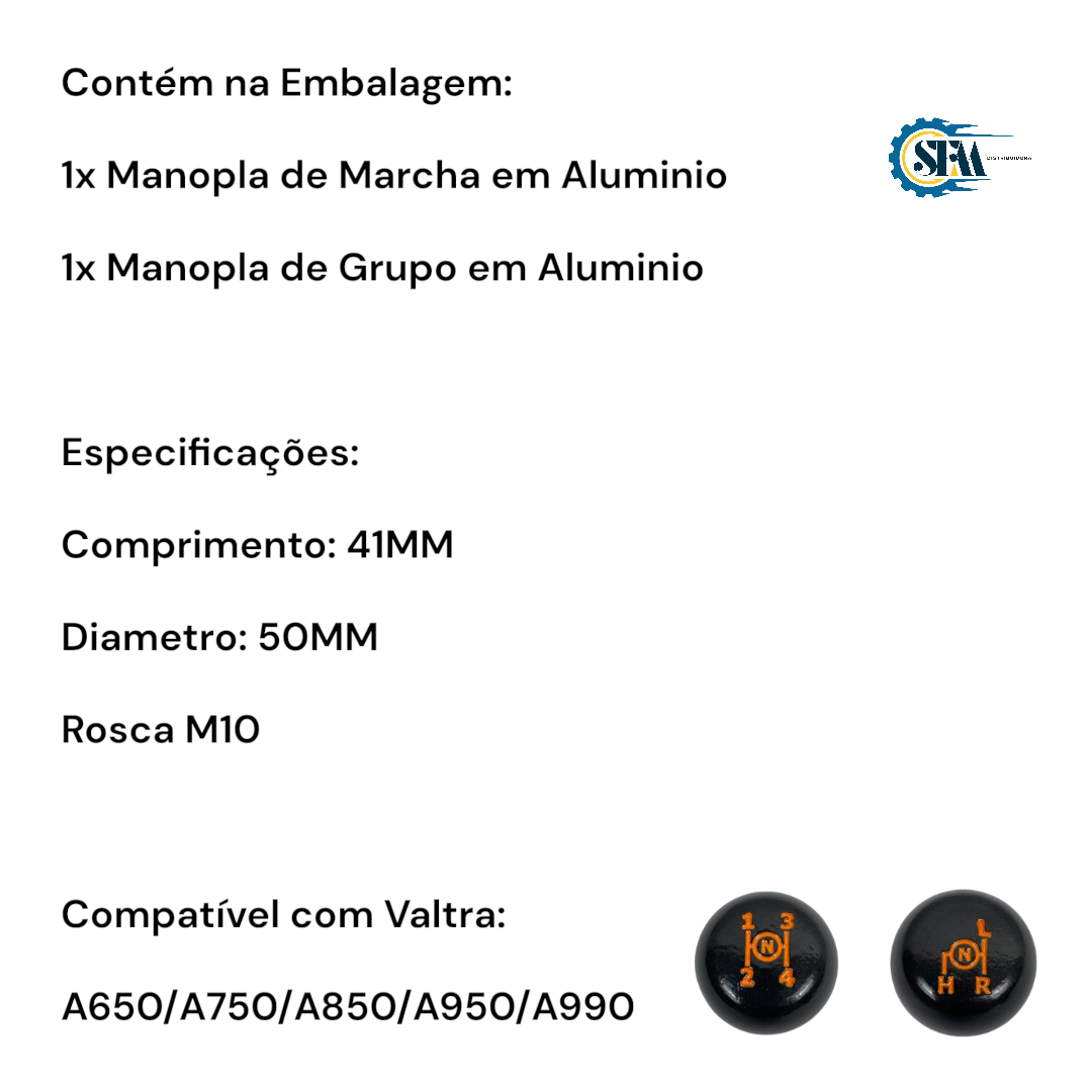 Kit Manoplas 4 Marchas e 3 Grupos - 82370110 / 82370010