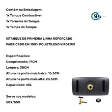 Carregar imagem no visualizador da galeria, Tanque de combustível com torneira e tampa - 188636 / 490353 e D5NN9030A
