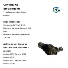 Carregar imagem no visualizador da galeria, 2666103 - VELA AQUECEDORA MOTOR PERKINS
