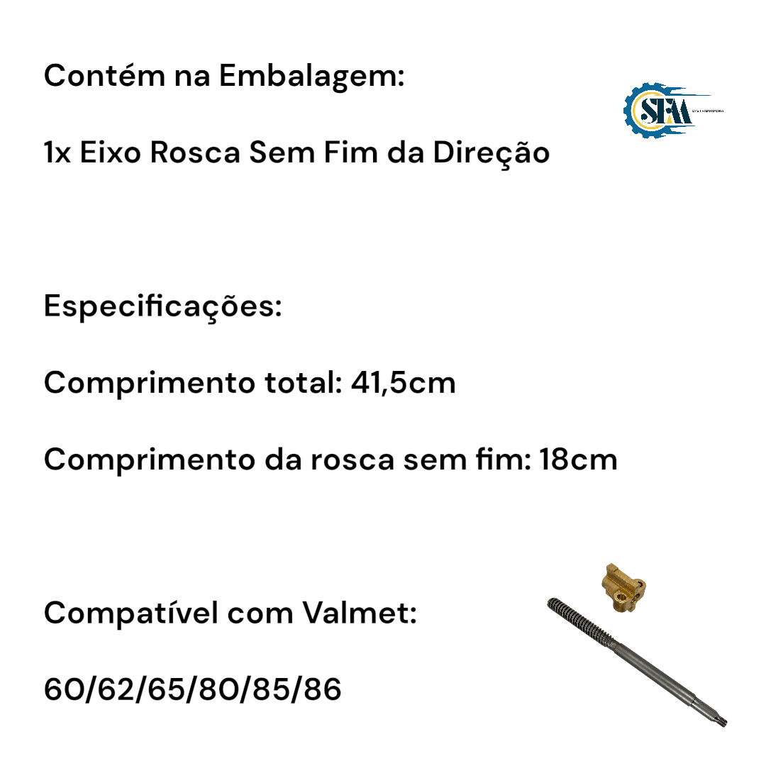 Rosca sem fim da direção 41,5cm - 213990