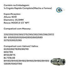 Carregar imagem no visualizador da galeria, Engate Rápido M20x1,5 - 1/2 npt - 190901
