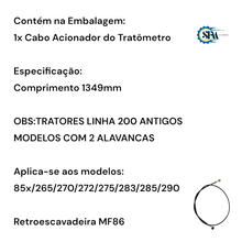Carregar imagem no visualizador da galeria, Cabo do contagiros 1349mm - 2800986
