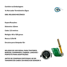 Carregar imagem no visualizador da galeria, 01050(cod12m) - MARCADOR AGUA 52MM 2,5 METROS
