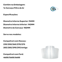 Carregar imagem no visualizador da galeria, Carcaça do Pré Filtro de Ar - D6NN9A663A
