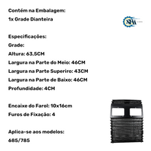 Carregar imagem no visualizador da galeria, 83118400 - GRADE DIANTEIRA

