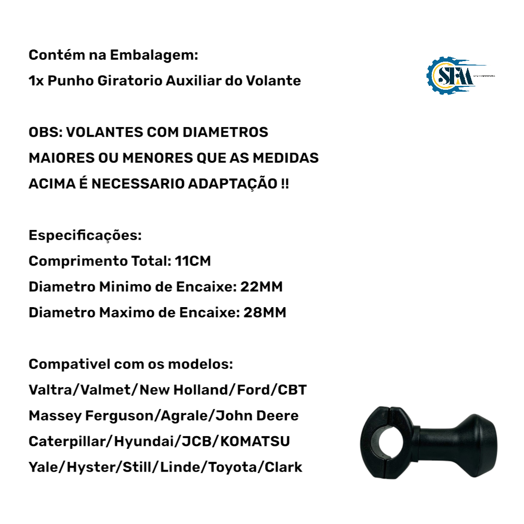 Punho Giro Rapido do Volante - 3468503