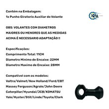Carregar imagem no visualizador da galeria, Punho Giro Rapido do Volante - 3468503
