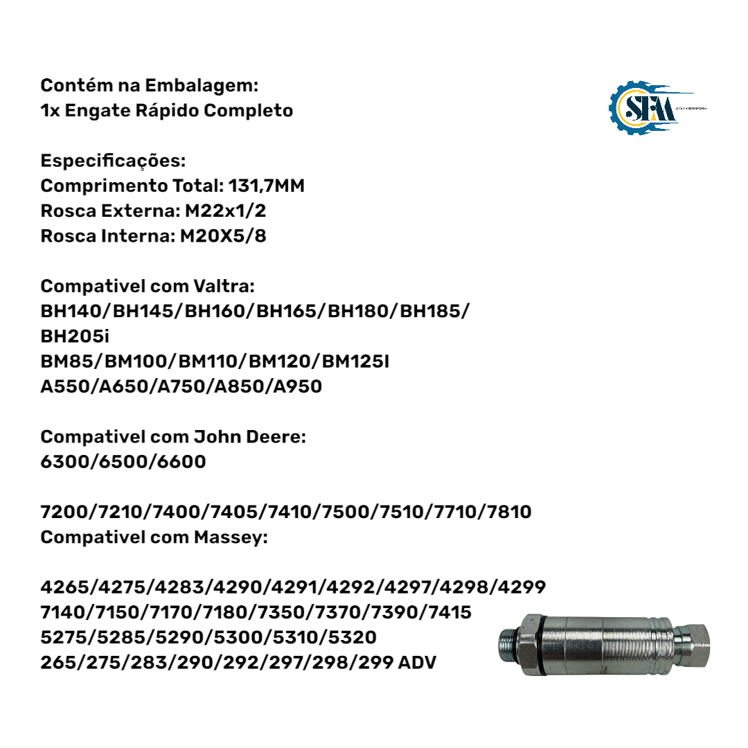 3772942 - ENGATE RAPIDO 22MM