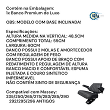 Carregar imagem no visualizador da galeria, Banco de luxo assento inclinado com apoio de braços - 2800980
